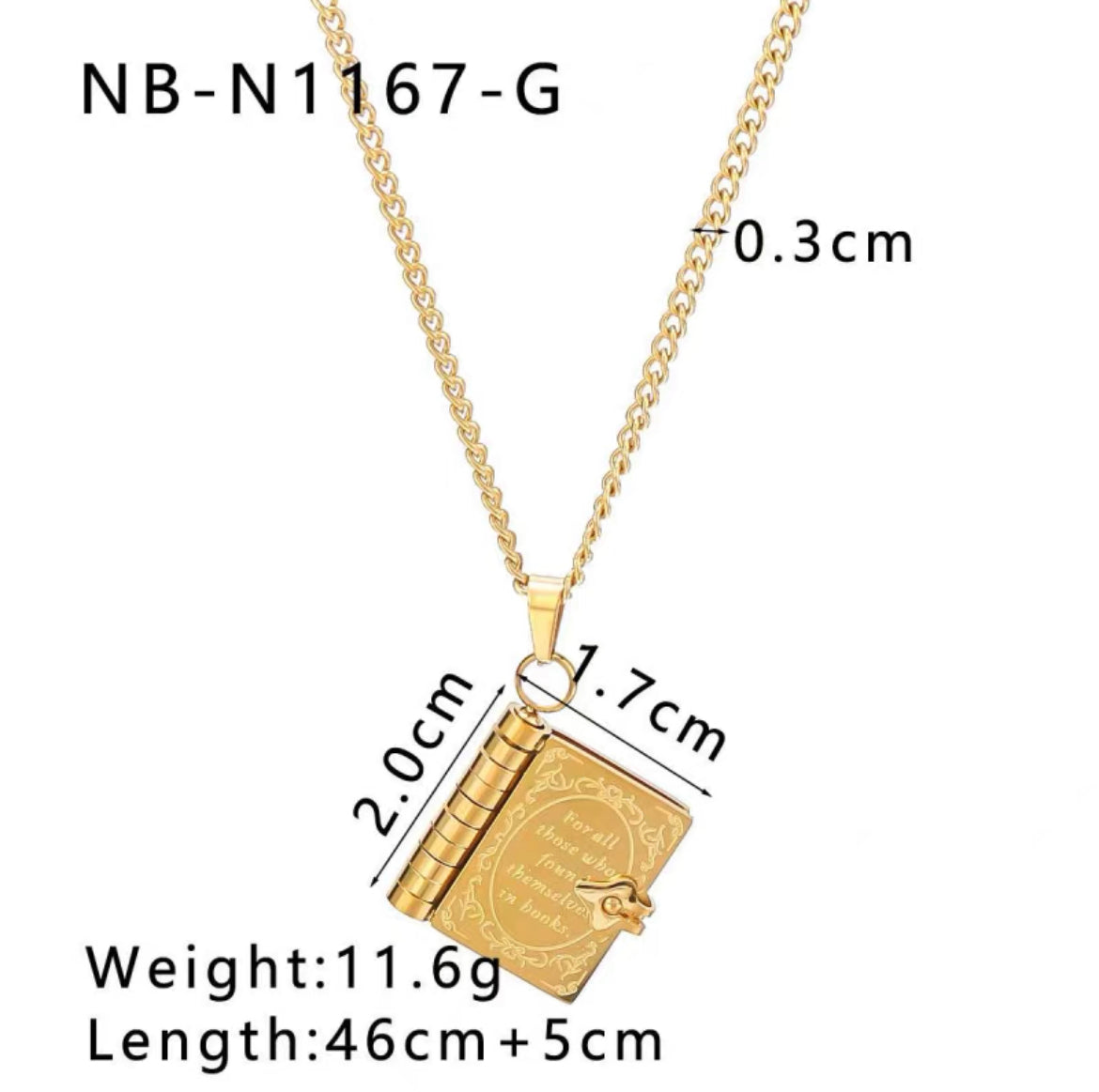 Book Lovers Necklace