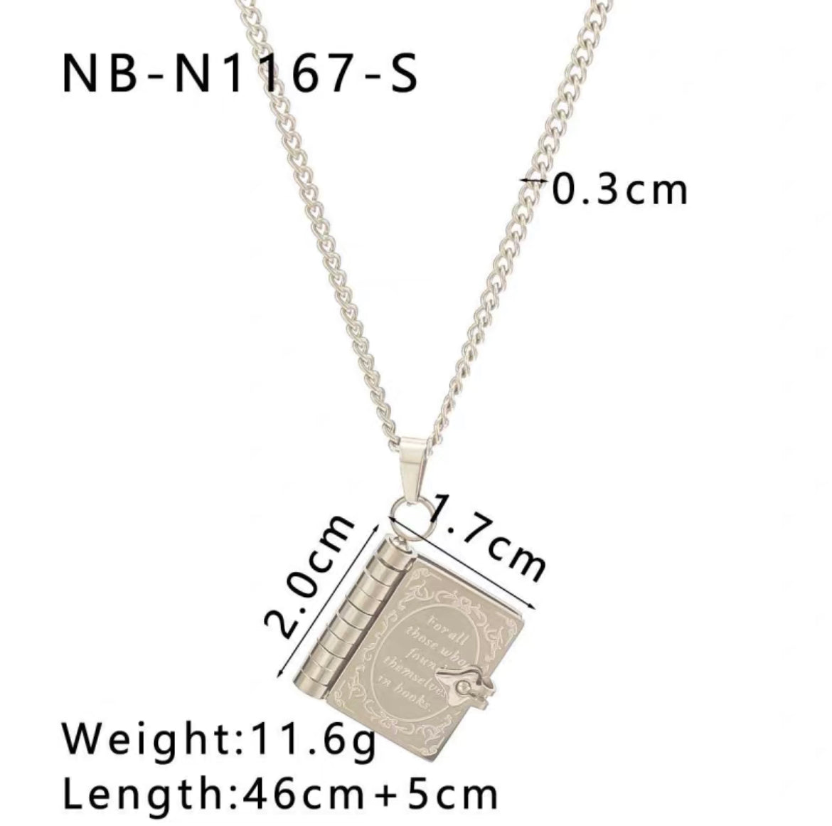 Book Lovers Necklace